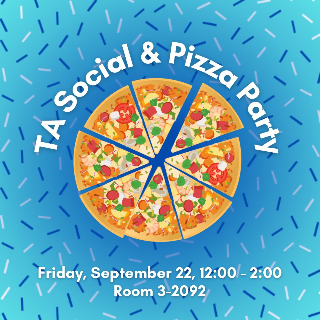 unbccupe2278's tweet photo. Join us TODAY for the TA social! Get to know your fellow TAs, meet your union reps, and grab some pizza. We look forward to seeing you! https://t.co/PfqbaHf0UE