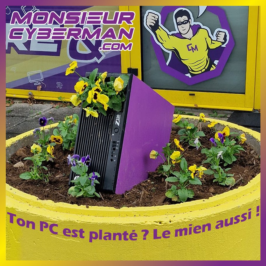 Pensée du jour 😉 : “Ton PC est planté ? Le mien aussi !” 💐

"MaisQuiEstDonc : MonsieurCyberMan ???"
Cherchez le sur le net et parlez-en à vos ami(e)s !!!
MonsieurCyberMan.com

TheCyberTubeDeL'Eté2023 - MonsieurCyberMan :
youtube.com/watch?v=6LBhLK…

#redon #bretagne #ordinateur