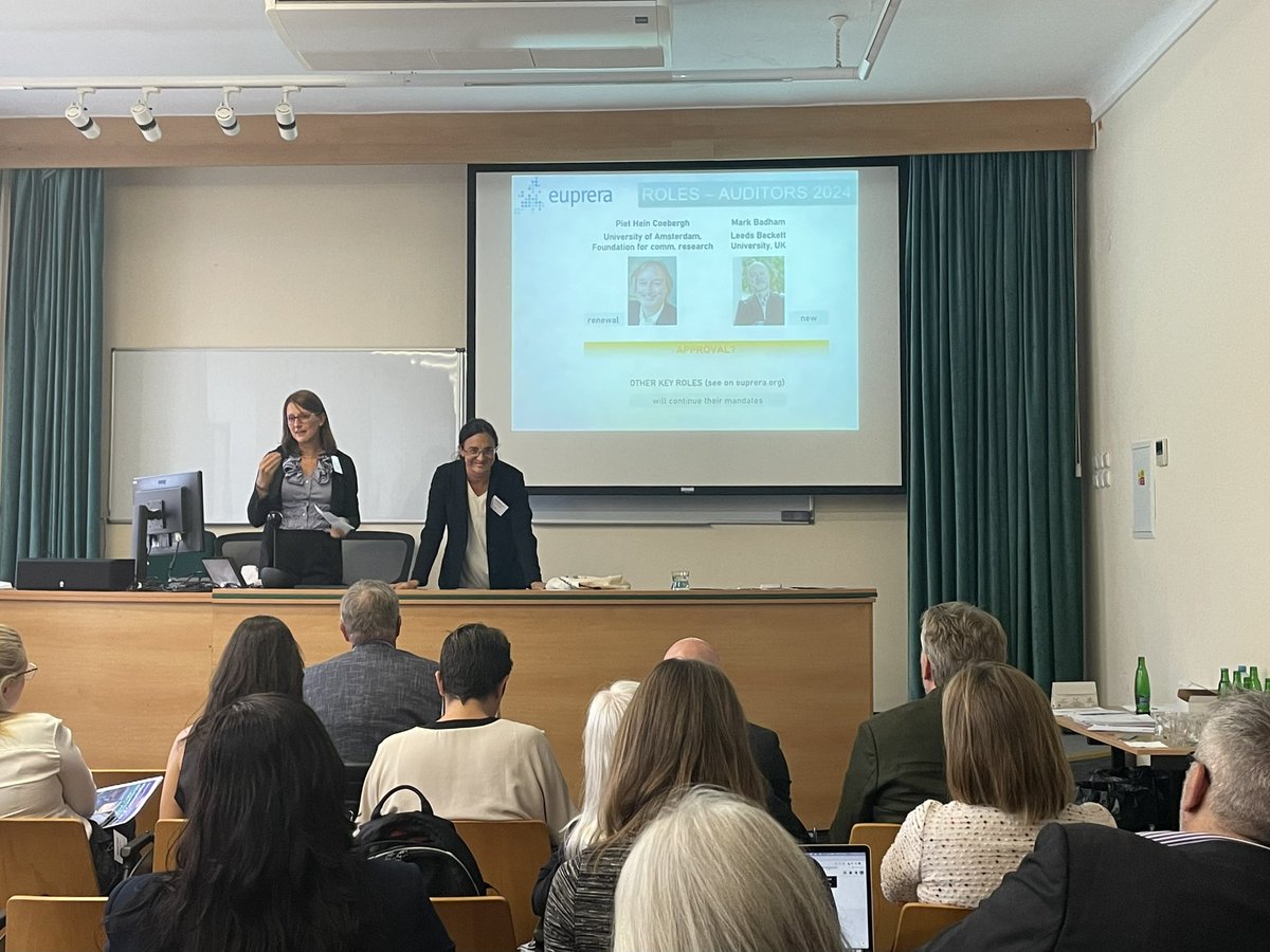 Happy to serve another year as auditor for <a href="/euprera/">EUPRERA</a> , this year with <a href="/badhammark/">Mark Badham</a> 👍🏻