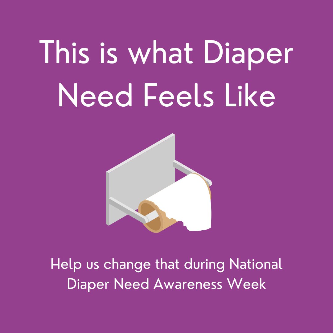As #NationalDiaperNeedAwarenessWeek comes to an end, consider making a donation to #EndDiaperNeed and ensure that every baby has enough diapers to remain dry, clean and healthy.