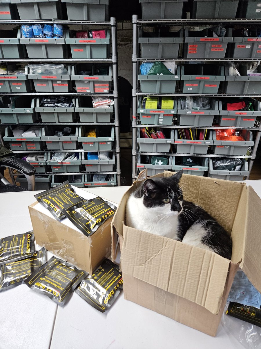 Packing for Ukraine. Black Cat 7s only #Ukraine #celox #CAT7Tourniquet