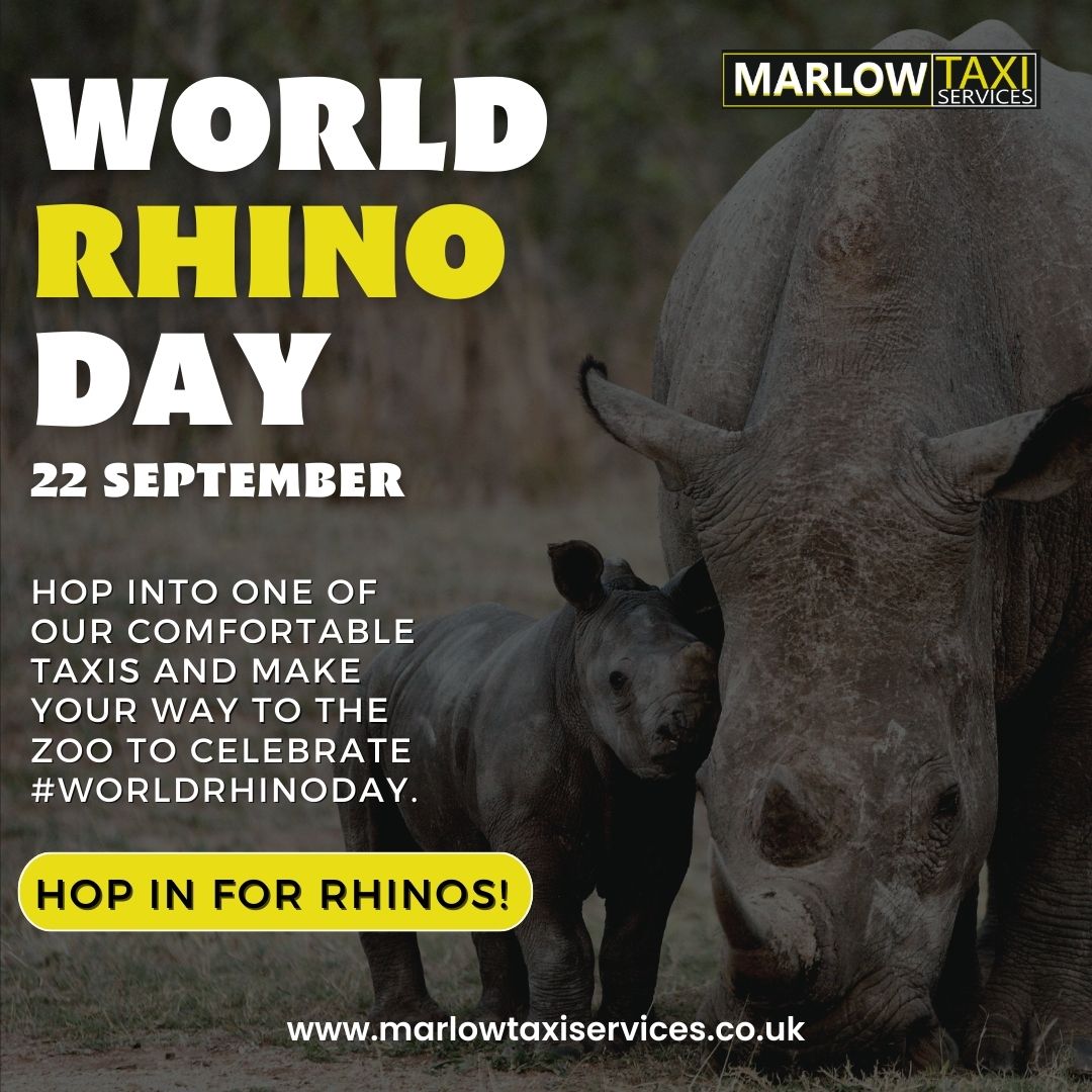 We're more than just transportation; we're your eco-friendly ride to wildlife appreciation. Ride with us and ride for rhinos! #EcoFriendlyTransport #ZooAdventure

☎️ 01628 200 107
🌐 marlowtaxiservices.co.uk

#marlow #MarlowLife #marlowmums #marlowmoss #marlowandmae