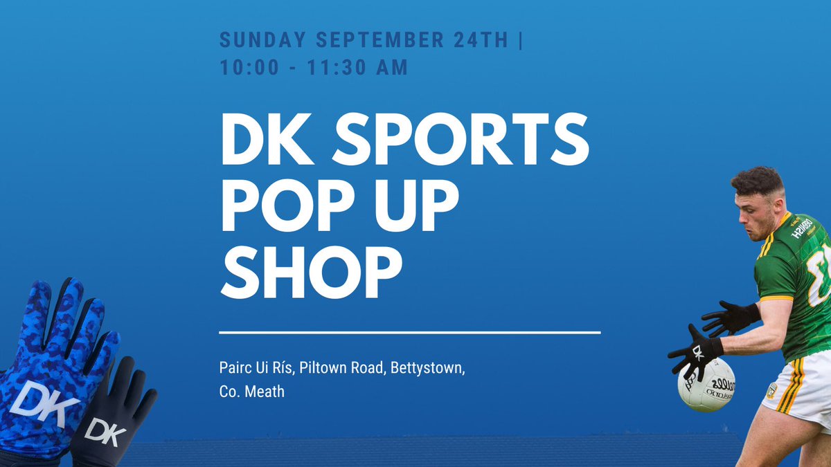 📍 POP UP SHOP 📍

Join us this Sunday morning at <a href="/StColmcillesGAA/">St Colmcilles GAA</a> for an exclusive pop-up shop event!

Discover a diverse collection of gloves and get a sneak peek at our yet-to-be-released clothing. 👀 See you there!