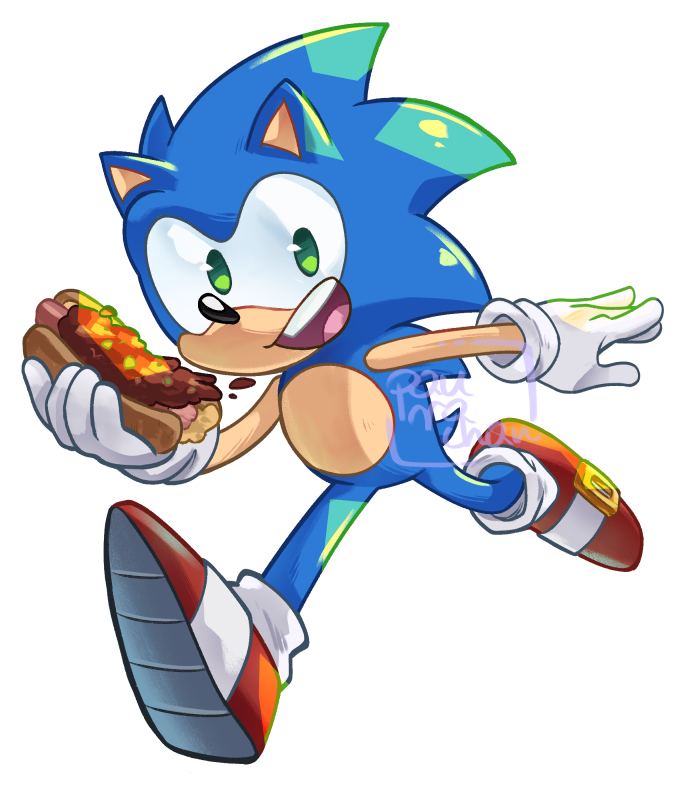 It's been a while since I drew Sonic. I also tried to experiment with the colouring method, I hope it looks good.