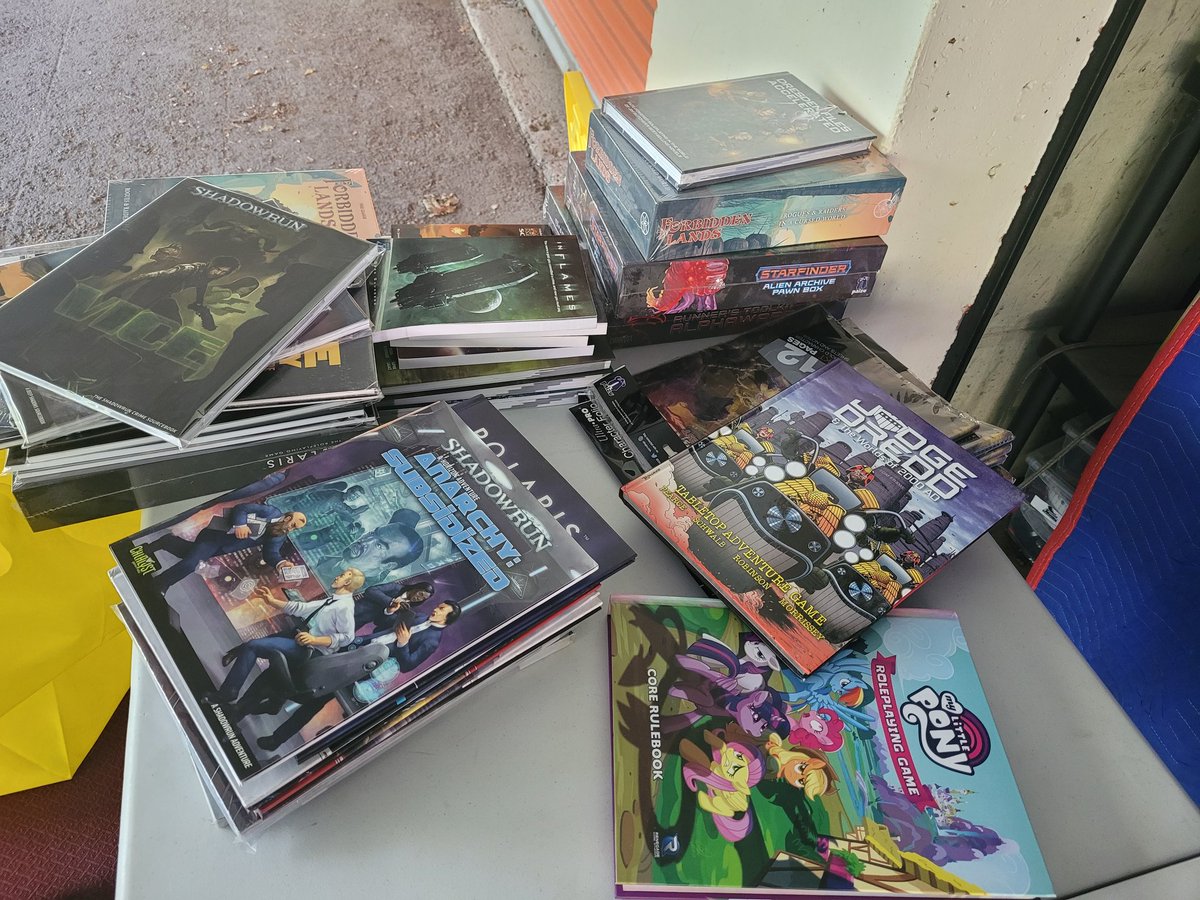 altrealitygming's tweet photo. 🎲 Dive into the world of RPGs at Alternate Reality Games today! We've got a special inventory update featuring your favorite game systems: 

#Shadowrun, #Cyberpunk, and #PalladiumBooks. Join us for epic adventures! 🚀📚 #TabletopGaming #Roleplaying #GameOn #ARGames https://t.co/mRE0sCKln6