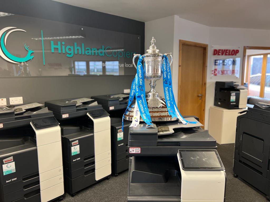 A nice visit from the guys <a href="/ICTFC/">Inverness Caledonian Thistle FC</a> dropping in with the oldest trophy in world football this afternoon.