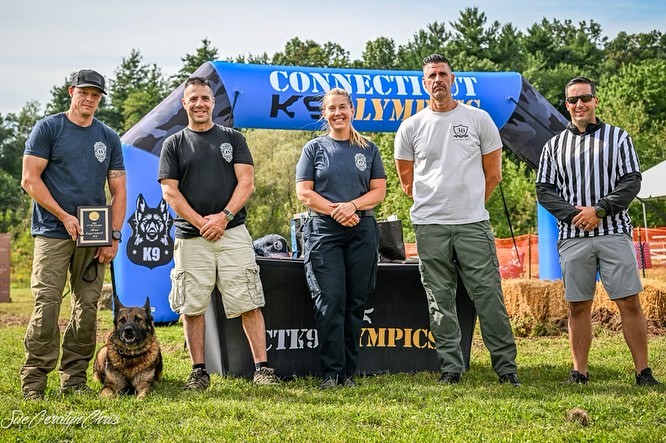 Congratulations to TFC Cloukey & K9 Rocky for  participation in CT K-9 Olympics They won the award for “most experienced.' Rocky's passion & love for law enforcement is evident to all who attended the K9 Olympics. Thx CT K-9 Olympics  for photos! #k9 #policeK9 #workingdog