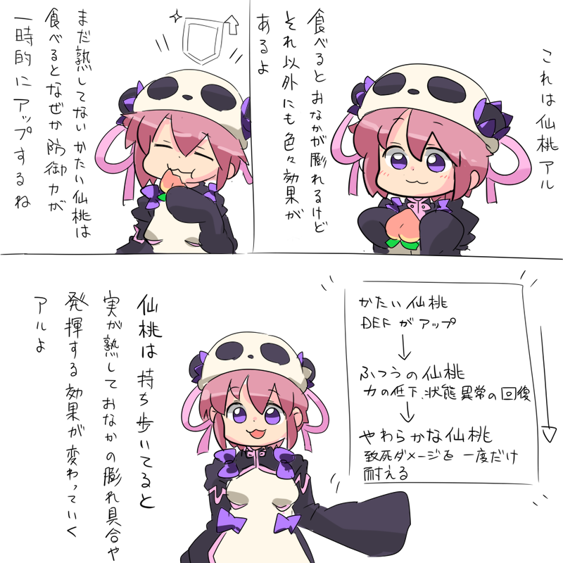 ガイドらしくアイテムの説明をする風来のシレンのキャラです 