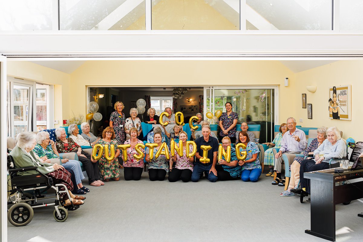Massive well done to #AbbeyfieldCareHome for achieving an 'Outstanding' in their CQC report!