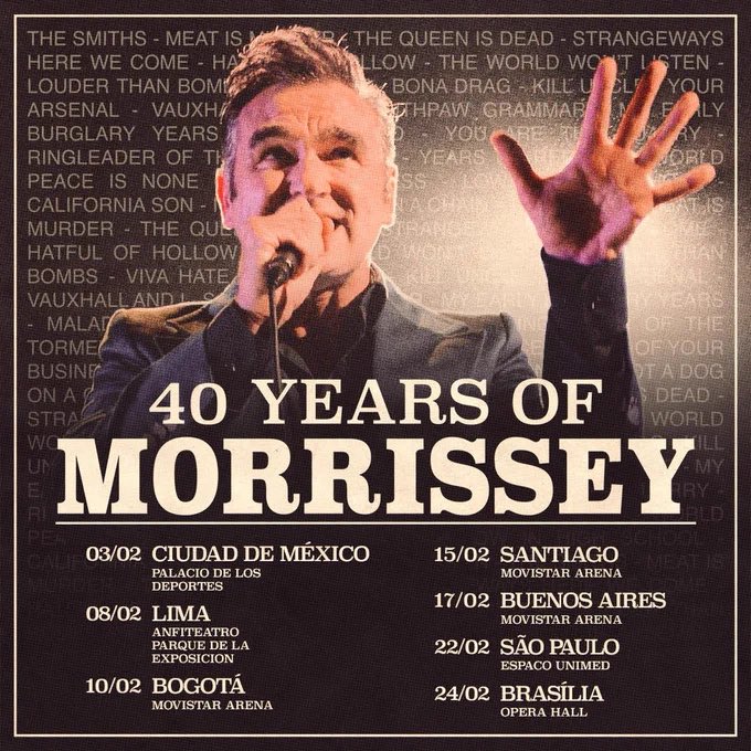 korno's tweet photo. 🚨 Se mueve la fecha de Morrissey para febrero de 2024. 🚨 https://t.co/txL4PjSpWk