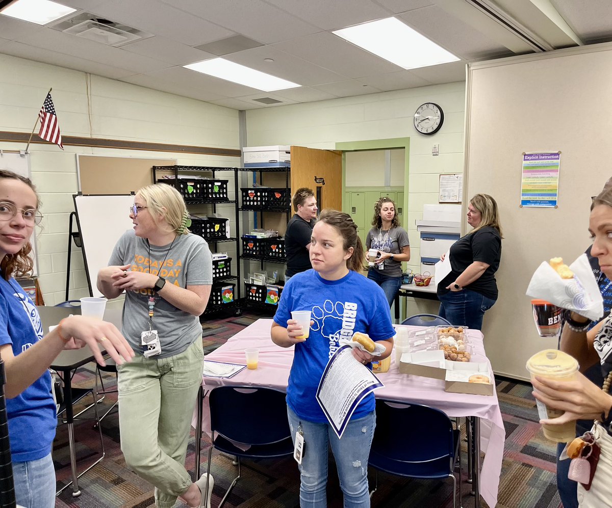 CaseyRaeK's tweet photo. “Alone we are smart. Together we are brilliant.” Our Coaching Cohort Kickoff @Hamilton_BPE was full of smiles, good conversation, plans, goals, &amp; of course donuts &amp; juice to get our Friday off to a productive &amp; positive start! #GrowingGreatness #CoachingCollaboration #GoalSetting https://t.co/tLNIJlbt79