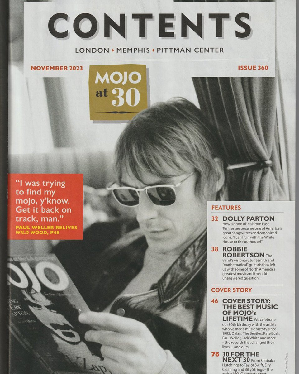 paulwellerHQ's tweet photo. "I was trying to find my mojo, y'know." 💬 

As part of @MOJOmagazine's 30th anniversary edition, Paul reflected on the making of 'Wild Wood' and his early solo career. https://t.co/qTfmo46c2b
