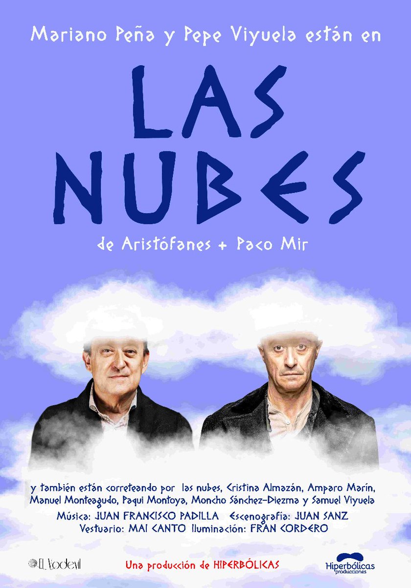 jehchechu's tweet photo. Quería ver #LasNubes de #PacoMir, porque me gustó mucho su versión de #ElPerroDelHortelano.

Más metateatro, escenas manidas políticamente correctas, números musicales aceptables y un #PepeViyuela INMENSO (aunque haga lo de siempre).

@JCimarro, ¿cuándo @la_calorica en Mérida? https://t.co/SApEkmtC2V