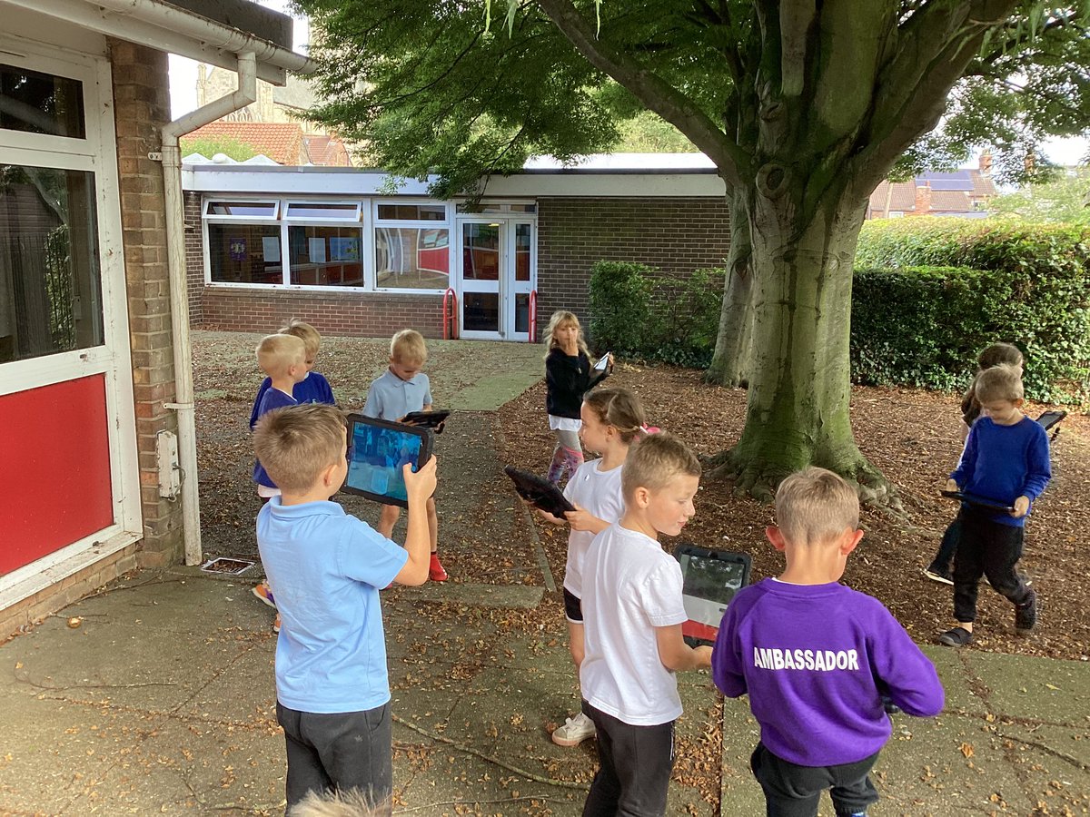 Year 2 enjoyed taking photos with the iPads, ready to crop and edit later.