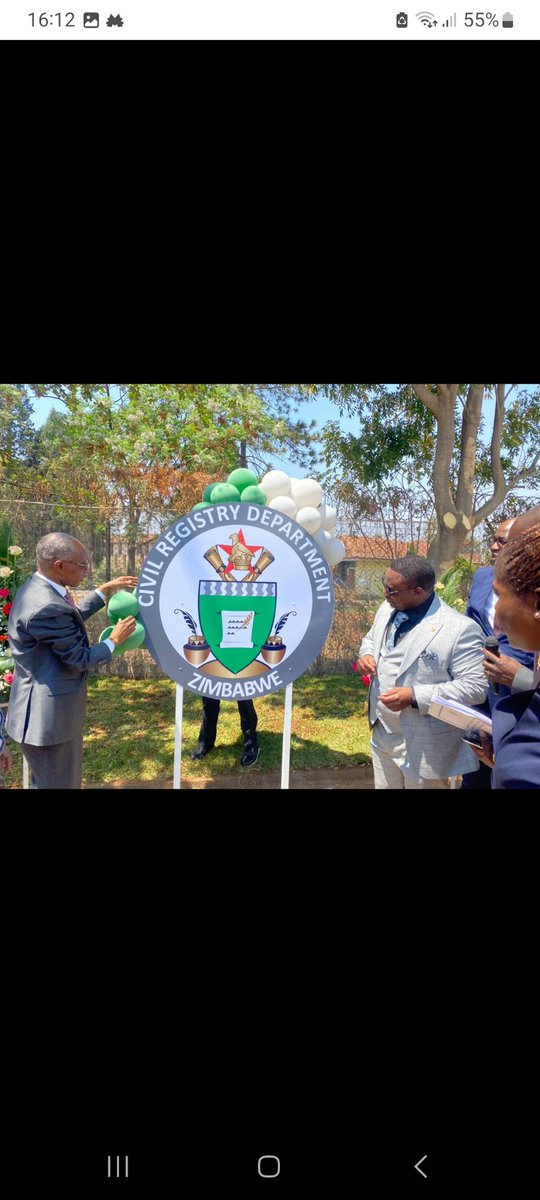 CivilRegZim's tweet photo. The Minister of @Moha_Zim, Hon. Kazembe Kazembe has today commissioned a new fleet of @CivilRegZim  buses and has also launched the Department's new logo-the first the Department has had since 1980. All this as part of the ongoing rebranding exercise. https://t.co/w317FNirqJ