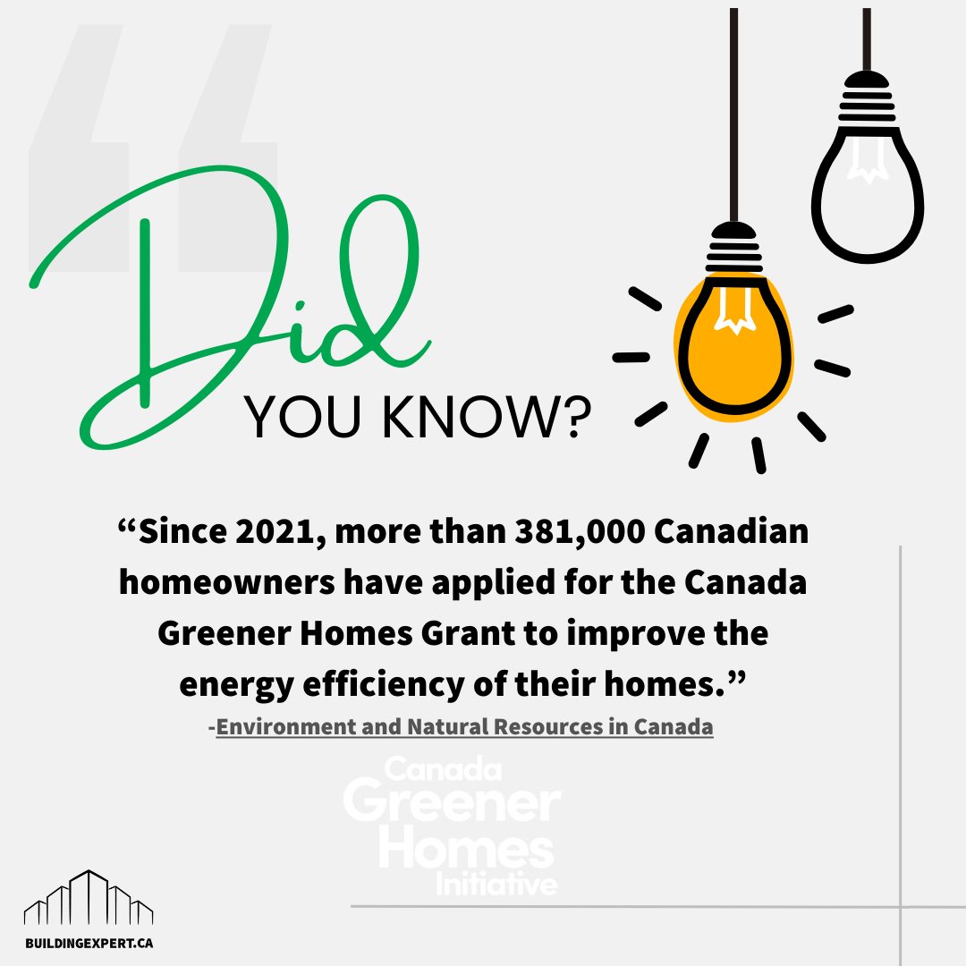 381, 000 people have taken advantage of <a href="/NRCan/">Natural Resources</a>  grants and more to come!

#Greenerhomes