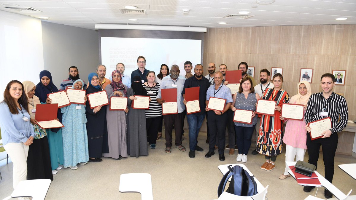 UKHSA's tweet photo. …outbreak characterisation and genomic surveillance. This training enables genomic sequencing of cholera samples to be done in their respective countries, strengthening public health interventions &amp; responses!  🌍🧬🔬
#GlobalHealthSecurity #UKHSA #NVAP https://t.co/7lYw7gvWhd