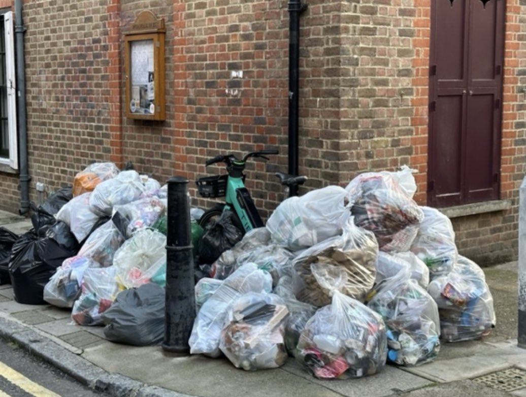 ChrisDysonArch's tweet photo. @TowerHamletsNow this is appalling what are you going to do? This strike is on until 1st october by then we shall be awash with rats !! https://t.co/Fb6iZlc6xt