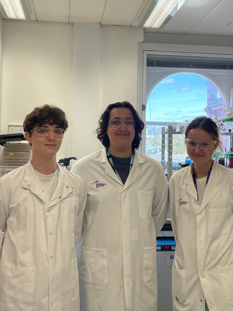 Welcome to our 2023 industrial undergraduate trainees, Gabriel, Oscar and Amber. We love sharing the excitement of making medicines to attract new talent- this type of placement is how our CSO, @FionaDucotterd started her pharma career. @UCLIoN @UCLBrainScience @AlzResearchUK