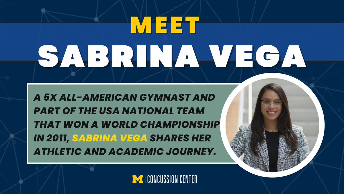 Michigan Concussion Center (@umichconcussion) on Twitter photo From Elite Gymnastics to Medical School, <a href="/SabrinaVega95/">Sabrina Vega</a> 's incredible journey is an inspiration! π€ΈββοΈπ
Learn more about her incredible journey as a 5x All-American gymnast & her mission to empower athletes in #STEM. Read her story now! concussion.umich.edu/news/archive/fβ¦ From Elite Gymnastics to Medical School, <a href="/SabrinaVega95/">Sabrina Vega</a> 's incredible journey is an inspiration! π€ΈββοΈπ
Learn more about her incredible journey as a 5x All-American gymnast & her mission to empower athletes in #STEM. Read her story now! concussion.umich.edu/news/archive/fβ¦
