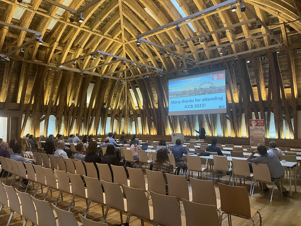 Fantastic setting for #ICCB in the cupola hall of #TUVienna. 
Grateful for the opportunity to present some work using our electromechanical 💜 model. 

iccb2023.conf.tuwien.ac.at