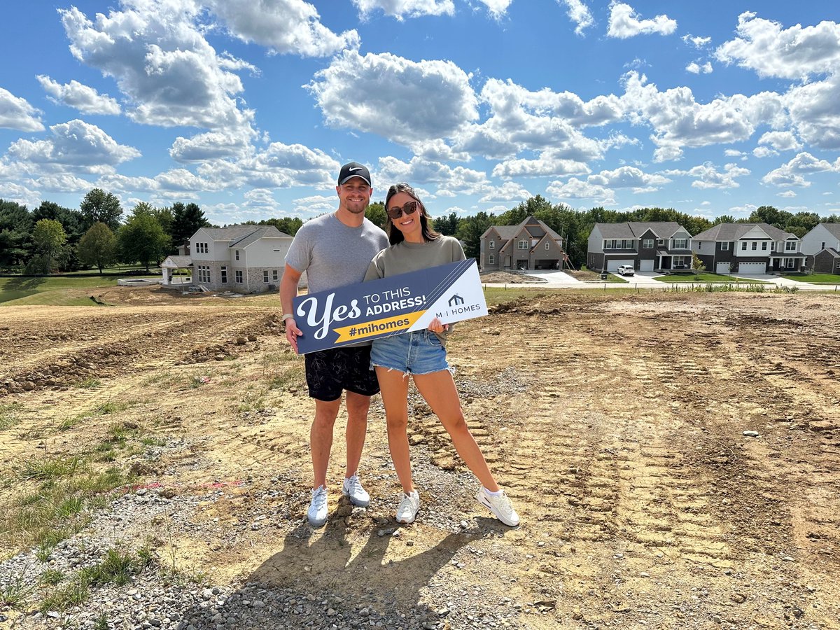 Sydney and Nick said yes to a new home in our Honerlaw Estates community! We can't wait to start building their dream home!