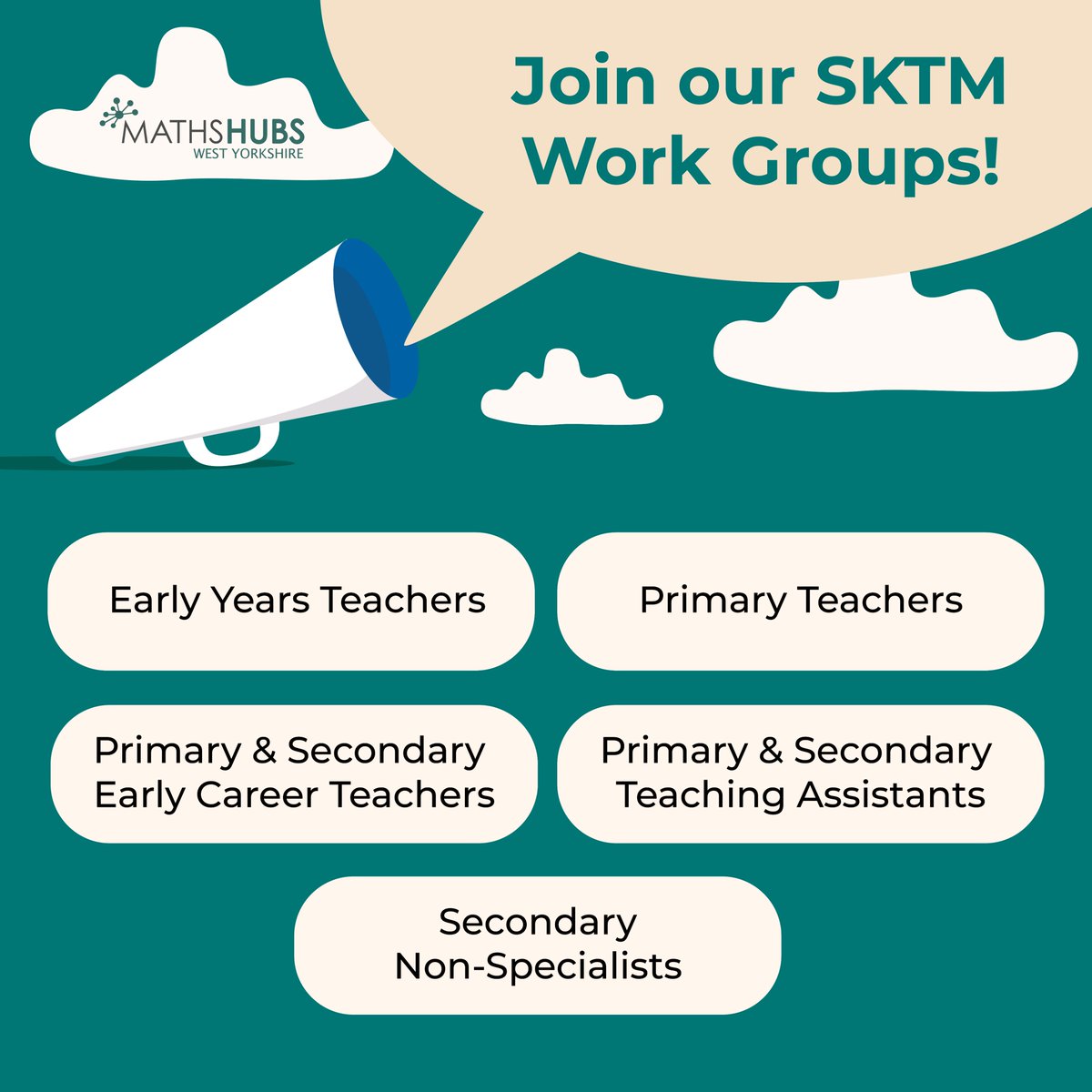 Sign up to our SKTM Work Groups for this academic year. 📆📢 Don't miss out on this incredible opportunity for professional development and collaboration 🌐👥 🔗wymathshub.co.uk/work-groups/ #SKTMWorkGroups #ProfessionalDevelopment #MathsHub