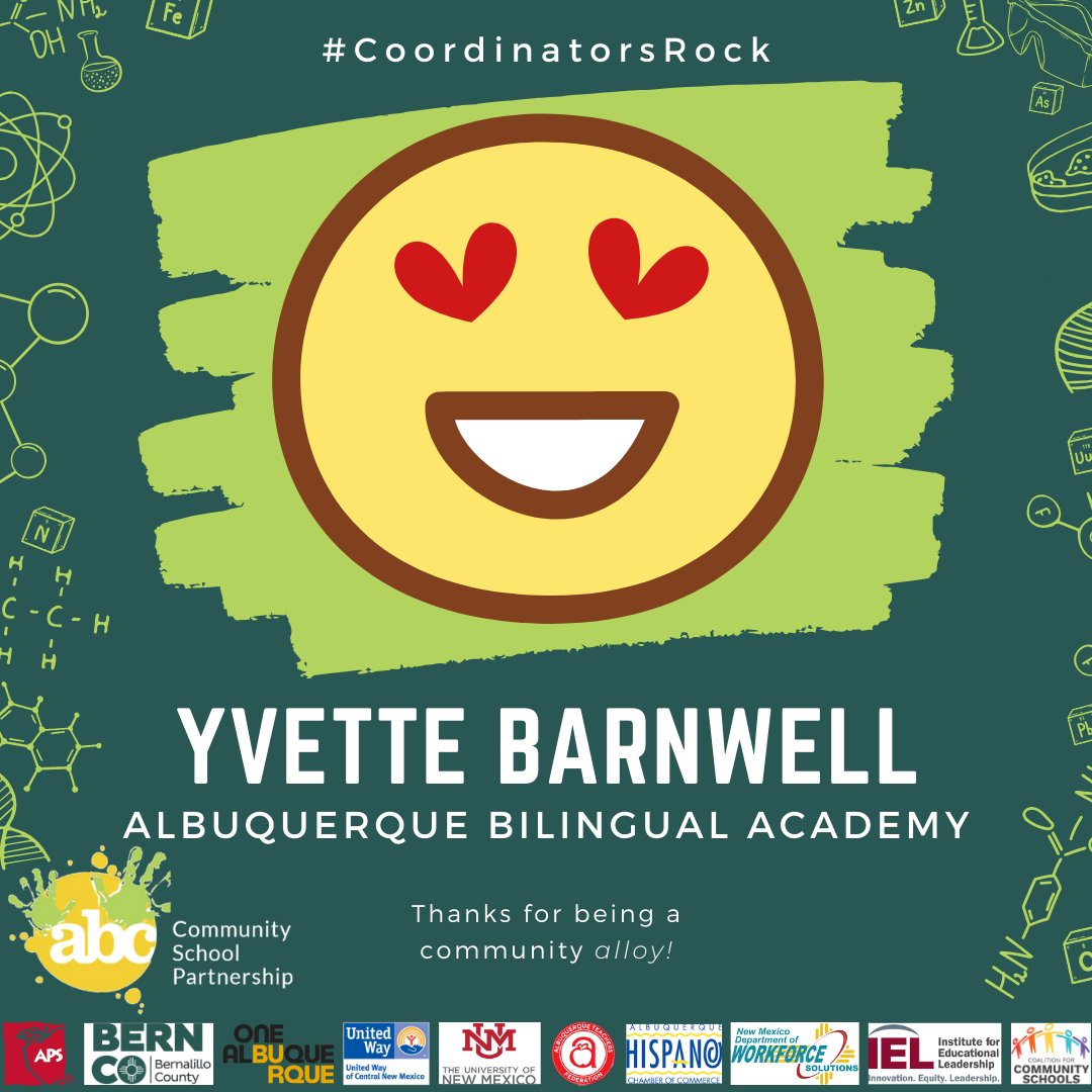 ABC Community School (@abc_partnership) on Twitter photo We appreciate you, Yvette! #CoordinatorsRock <a href="/ABQBilingual/">Albuquerque Bilingual Academy</a> <a href="/CommSchools/">Community Schools</a> <a href="/ABQschools/">Albuquerque Public Schools</a> <a href="/GBryanGarcia/">Bryan Garcia</a> <a href="/NMPED/">New Mexico Public Education Department</a> We appreciate you, Yvette! #CoordinatorsRock <a href="/ABQBilingual/">Albuquerque Bilingual Academy</a> <a href="/CommSchools/">Community Schools</a> <a href="/ABQschools/">Albuquerque Public Schools</a> <a href="/GBryanGarcia/">Bryan Garcia</a> <a href="/NMPED/">New Mexico Public Education Department</a>
