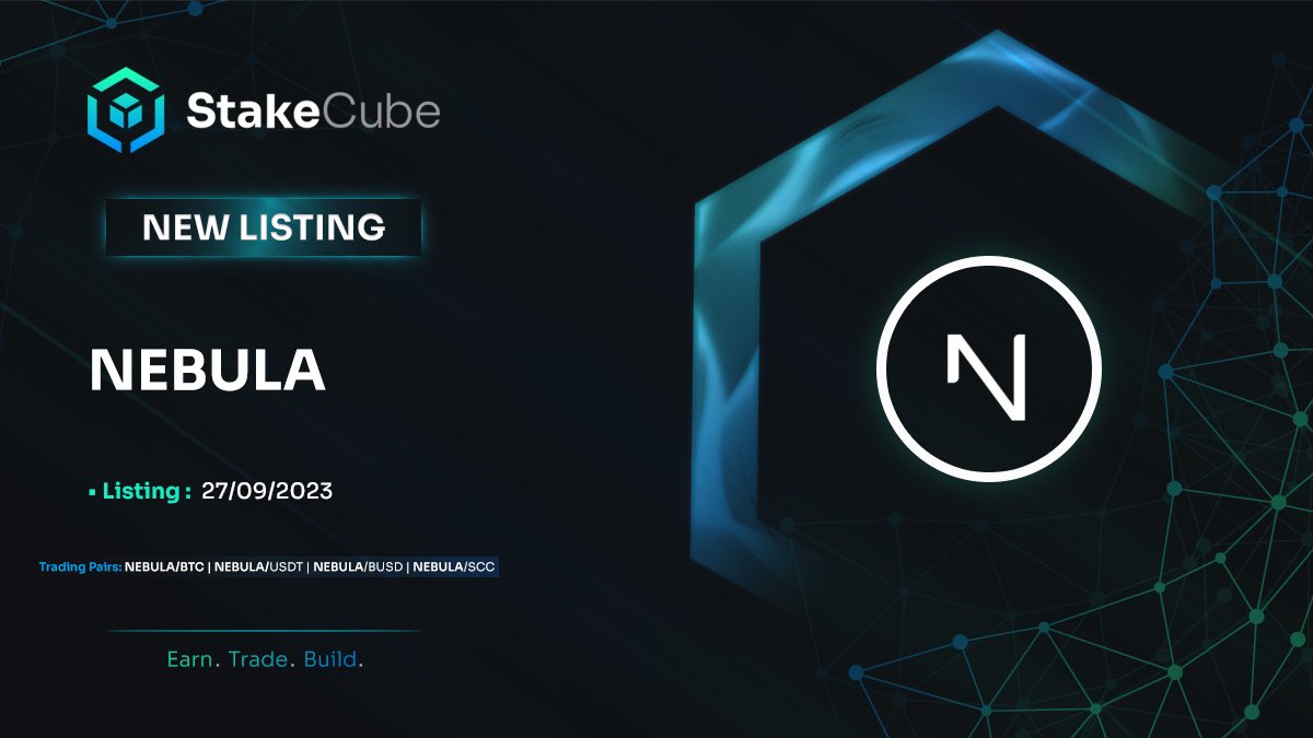 Welcome to StakeCube, <a href="/NebulaCrypto1/">Nebula Project</a>!
#NBLA is soon listed on the platform and available on the exchange. 

#Crypto #Exchange #Listing