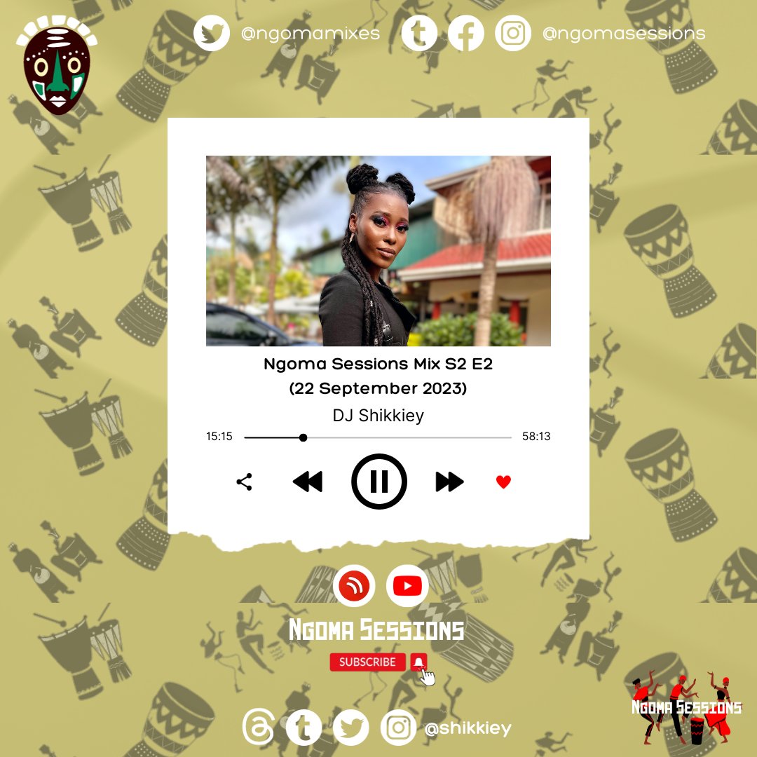 shikkiey's tweet photo. My new mix just got featured @NgomaMixes.
I can't wait for y'all to hear this one. I had alot of fun making this one.

If your are an afrohouse/afrotech subscriber this is defined for you

Here's the link
https://t.co/UNCMeRhlmO https://t.co/ywESVsOdEh