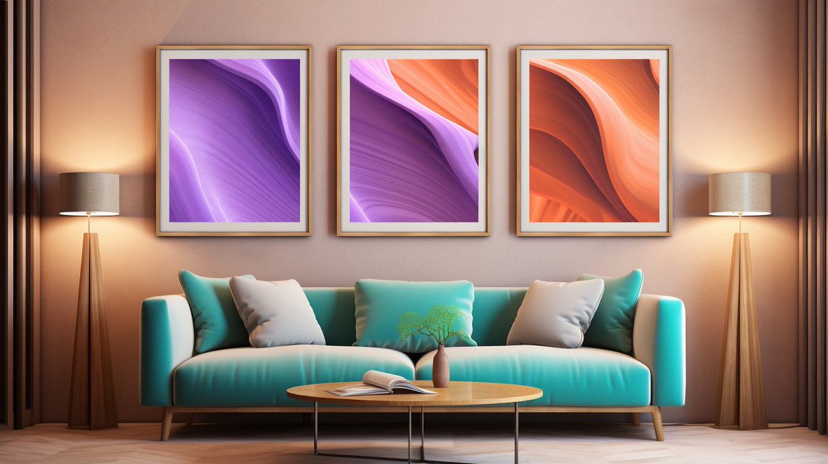techhalla's tweet image. 🏚️ Want to revamp your room&apos;s design? Use your imagination with this prompt to see how it would look! 👇

📃 3 abstract painting for interior decor | 3d wall abstract art | retrowave | digital [style] landscapes | [color1] and [color2] --ar 16:9 --s 180

🤖 Choose a style and two…