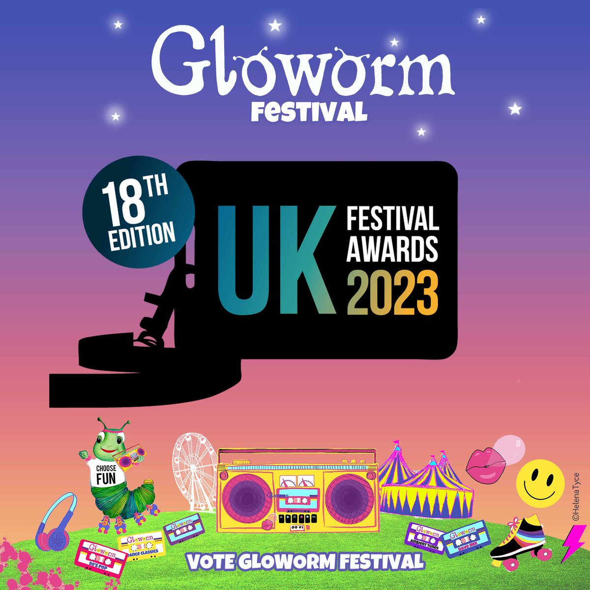 We are so excited to announce that we have been nominated for the UK festival awards 18th edition for 'Best Family Festival' 2023 & Best Medium-Sized Festival 2023📷 Voting opens on Monday 25th September and closes on Monday 23rd October 2023📷 #voteforgloworm #ukfestivalawards