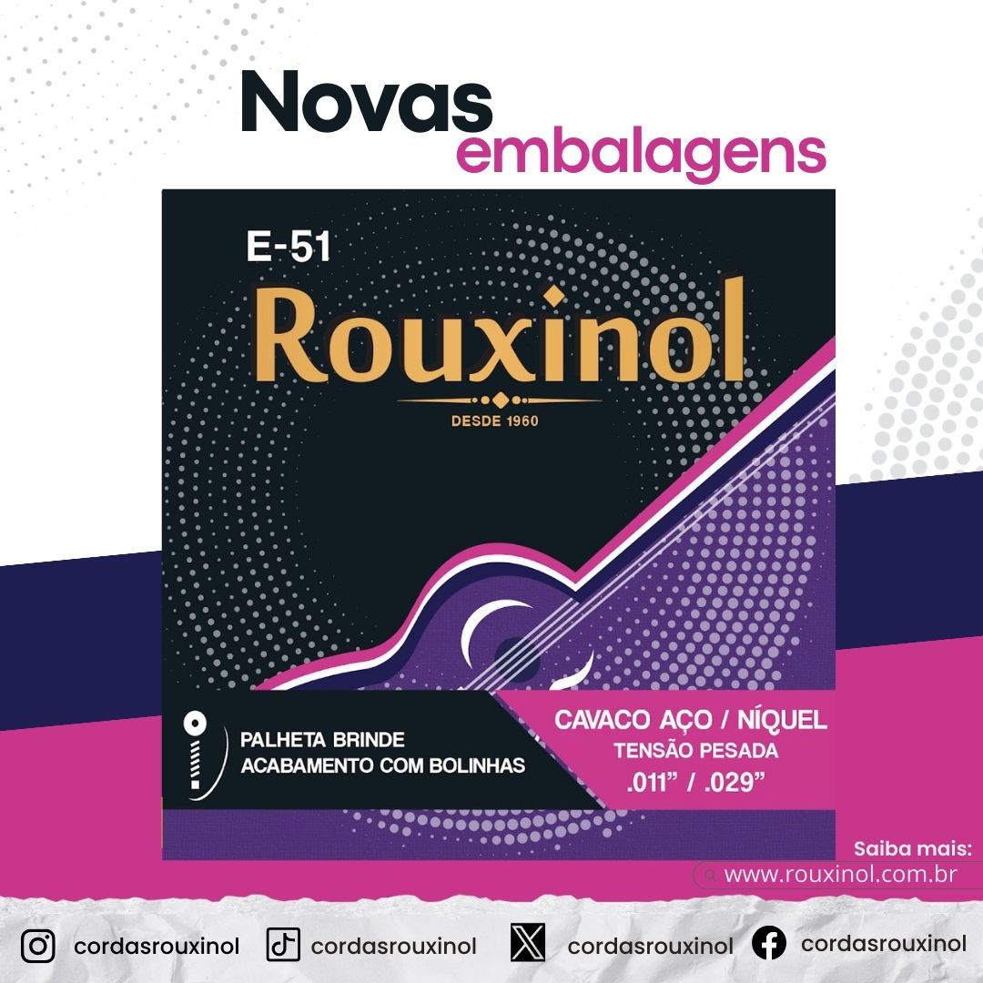 Nova Embalagem, mesmo Som Incrível 😉

Estamos animados em apresentar nossa embalagem renovada para encordoamento de cavaquinho. Agora além do som excepcional você terá uma embalagem moderna e prática 🎶

Quer saber mais?
rouxinol.com.br

#cordas #cavaco #musica #samba
