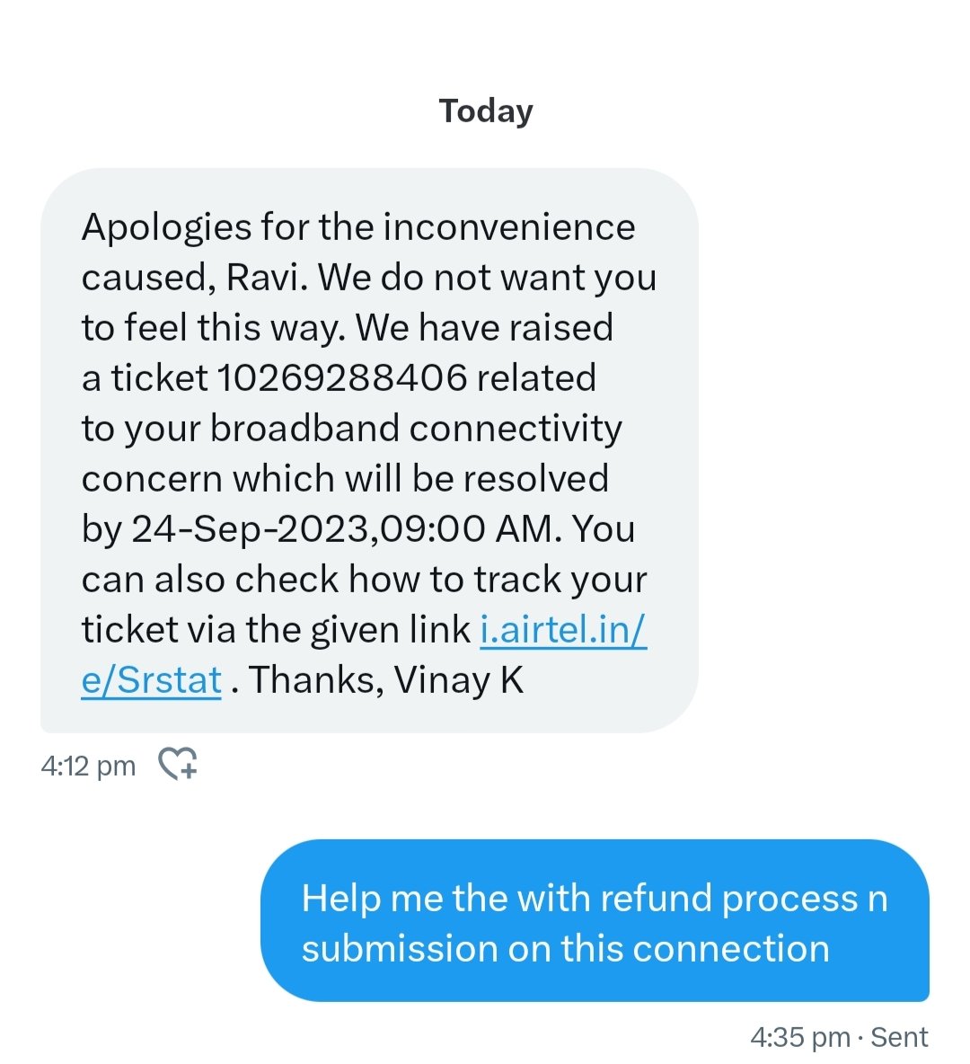 @airtelindia @Airtel_Presence
To resolve an issue you need 48 hours , but if the payment is not made you disconnect immediately you don't give a single min extra to user @jagograhakjago @TRAI @DoT_India @JioCare @AshwiniVaishnaw #Aapkiapnijagriti #Jagritiaagayi
@IndianStandards