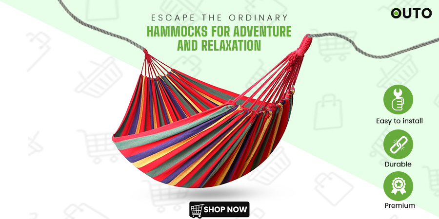 Looking for a way to break free from the monotony of everyday life? 🌞 Shop now for an extraordinary outdoor experience. 🌄🏞️
#Hammocks #AdventureAwaits #RelaxationGoals
#OUTOCottonHaven #RelaxAnywhere #CottonHammock
#HammockLife
#Relaxation
#OutdoorLiving
#HammockTime
#LazyDays