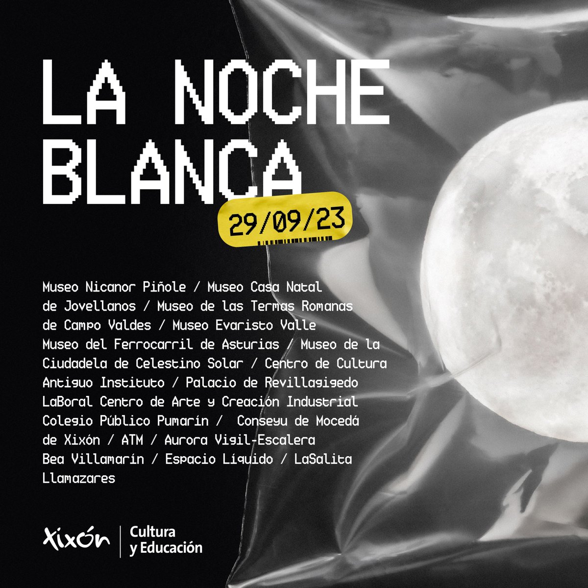 Ayer presentamos la programación de la Noche Blanca de Gijón/Xixón 2023. En este enlace puedes consultar toda la programación.

gijon.es/es/eventos/la-…

#nocheblancagijón #nocheblancaxixón

<a href="/Culturagijon/">Cultura Gijón /Xixón</a>