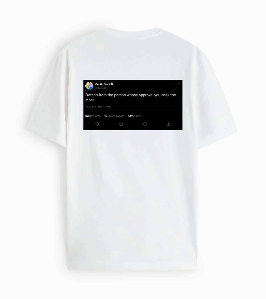 DontCopyBCopied's tweet photo. 📷 Our TweeTees collection is a true masterpiece, featuring the most imaginative and innovative tweets out there. Thank you to @ikunaal for their amazing contribution - keep creating! #DCBC #TweeTees https://t.co/OIbwE47Tur