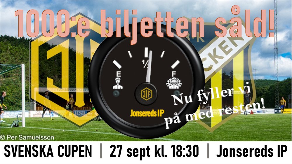 Förköp via JIF klubbsida och Tickster!