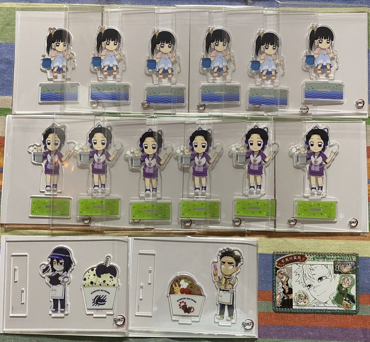 haru_goods1123's tweet photo. 【交換/譲渡】鬼滅の刃 マウンテンアクティビティ アクリルスタンド アクスタ マウンテン カラビナ チャーム ポストカード ポスカ

譲) 炭治郎・義勇・宇髄・伊黒・しのぶ・カナヲ・無一郎・悲鳴嶼・禰豆子・堕姫・善逸

求) ⛰ 同種 実弥 or 定価＋送料

検索からでもお気軽にお声かけください→ https://t.co/uLLSjHpOb0