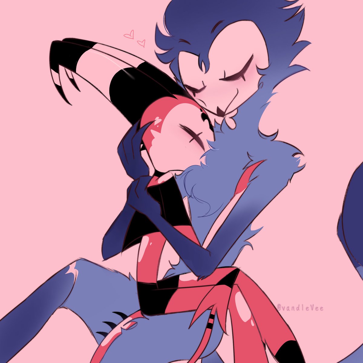 cuddles 
 #Stolitz #HelluvaBoss #HelluvaBossFanart #HelluvaBossStolas #HelluvaBossBlitzo