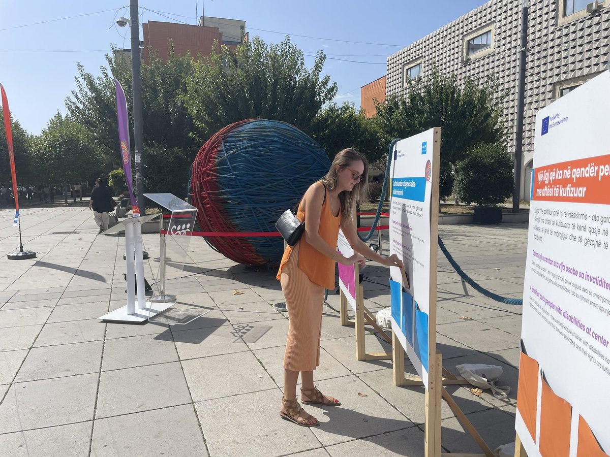 cschneider22's tweet photo. We spent our Friday afternoon with the UNDCO team formulating suggestions for policy responses that will support the full #inclusion of children with disabilities in #Kosovo. Come to Skanderbeg Squ and add yours!
#tgjithrNeperfshirje #zgjidhelomshin #UntieTheKnot #AllInInclusion https://t.co/cwIWdqLDf9