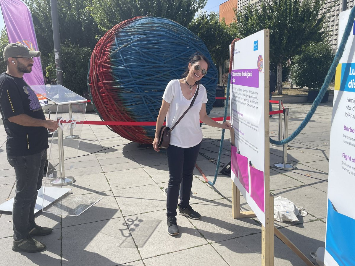 cschneider22's tweet photo. We spent our Friday afternoon with the UNDCO team formulating suggestions for policy responses that will support the full #inclusion of children with disabilities in #Kosovo. Come to Skanderbeg Squ and add yours!
#tgjithrNeperfshirje #zgjidhelomshin #UntieTheKnot #AllInInclusion https://t.co/cwIWdqLDf9