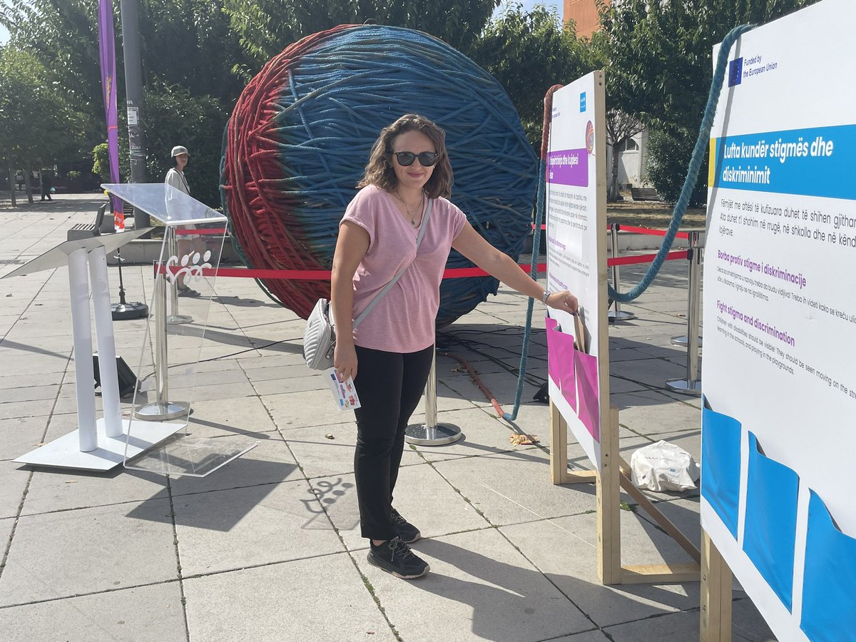 cschneider22's tweet photo. We spent our Friday afternoon with the UNDCO team formulating suggestions for policy responses that will support the full #inclusion of children with disabilities in #Kosovo. Come to Skanderbeg Squ and add yours!
#tgjithrNeperfshirje #zgjidhelomshin #UntieTheKnot #AllInInclusion https://t.co/cwIWdqLDf9