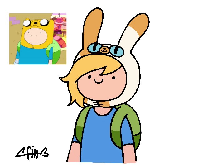 Fionna and cake the hat