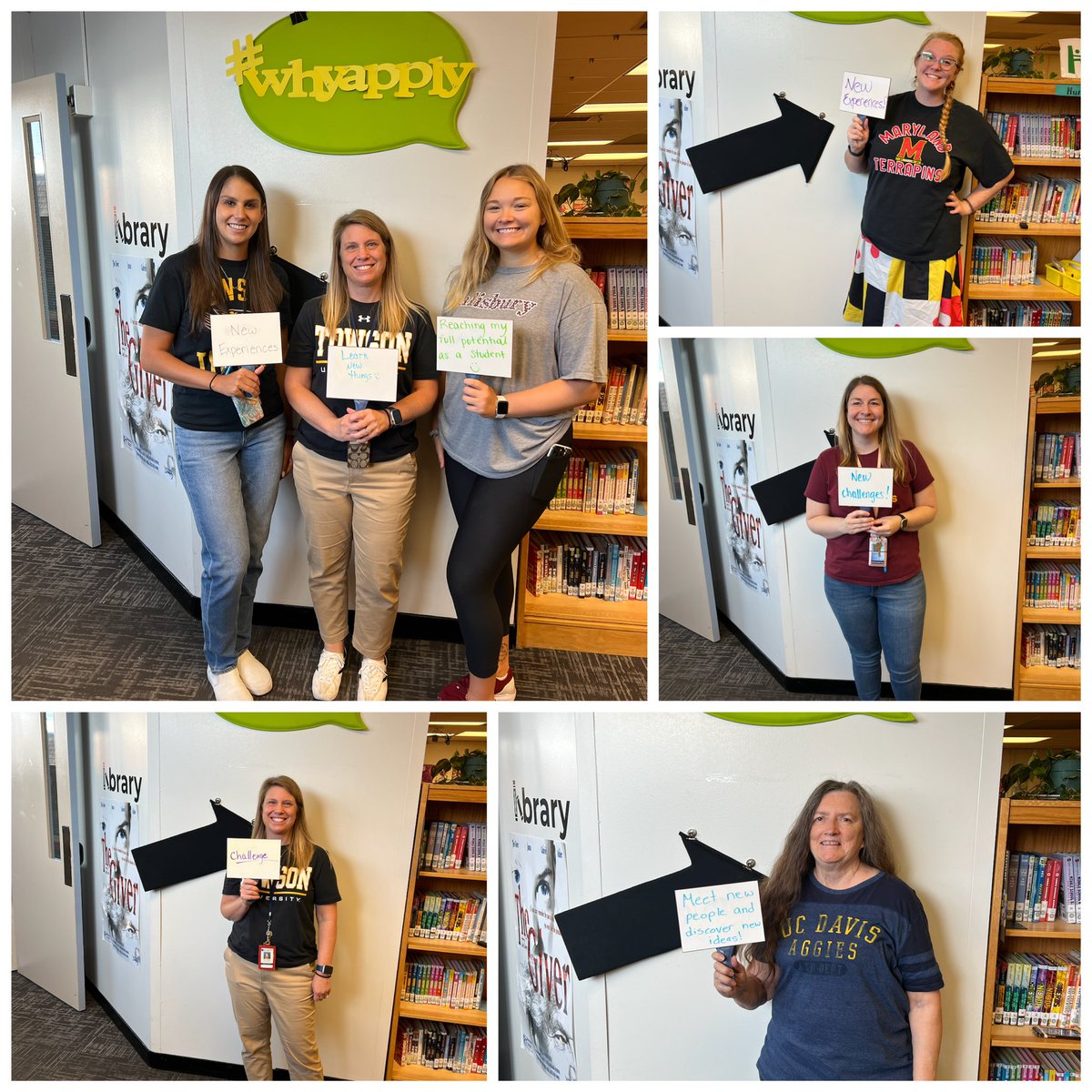 OMMS staff shared why they applied to college for the #whyapply initiative! #patriotpride #belonggrowsucceed #onedayatatime #aacpsawesome