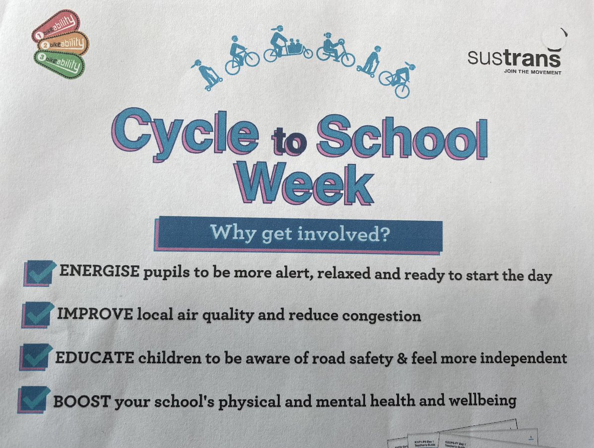 Churchfields Junior School (@churchfieldsjs) on Twitter photo Next week is Cycle to School week. We hope to see as many pupils as possible on 2 wheels! Next week is Cycle to School week. We hope to see as many pupils as possible on 2 wheels!