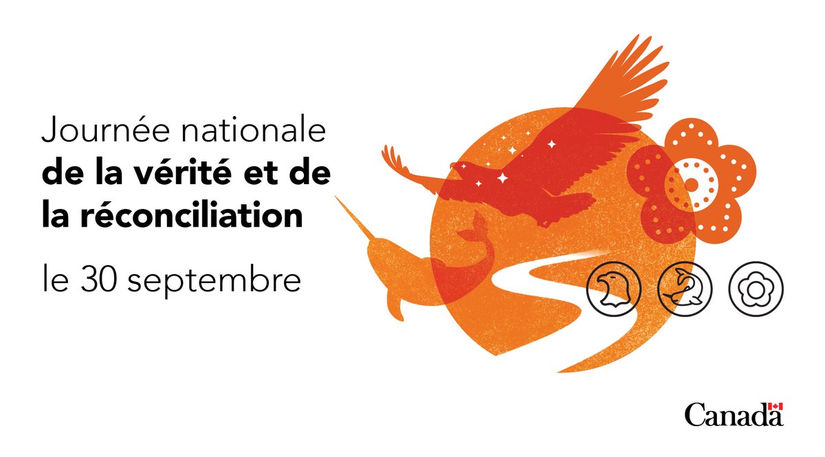 #VéritéEtRéconciliation 🟠 Ce samedi 30 septembre marque la troisième Journée nationale de la Vérité et de la Réconciliation : une journée pour reconnaître l’histoire tragique des pensionnats autochtones au Canada et les conséquences dévastatrices de ce système.