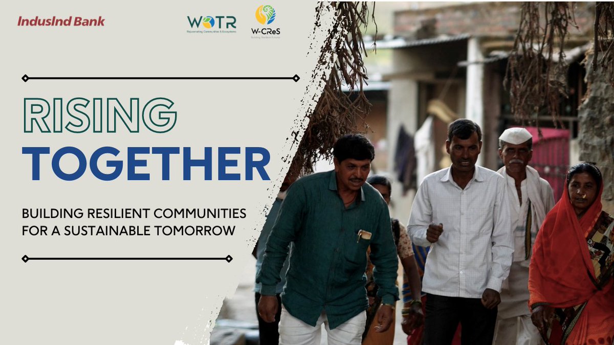 WOTRIndia's tweet photo. 🎥 Witness the transformative power of Village Development Committees in 25 villages of Dharashiv, Maharashtra! See how they're crafting a brighter tomorrow in the face of #climatechange. 🌾

Dive in now: https://t.co/2oPmLv1BjL

#WOTR4Development #VDC @MyIndusIndBank https://t.co/6CsljoxpJQ
