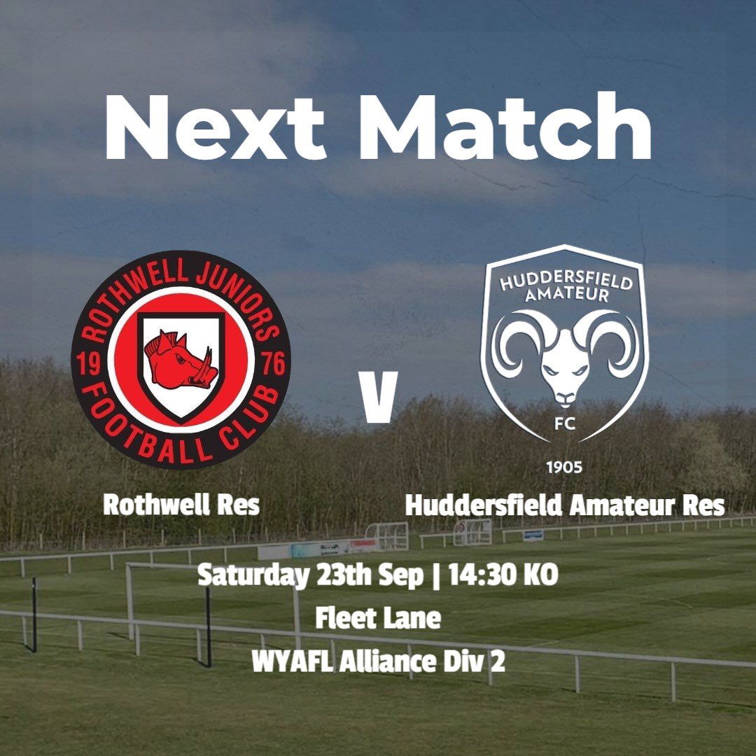 The reserves face Huddersfield Amateur FC tomorrow down at the Lane come down and show your support for the lads! 🐗 🐗 

#Hogs