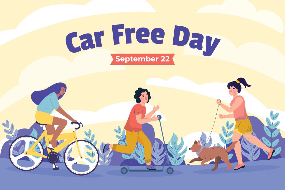 GoRaleighNC's tweet photo. Today is Car Free Day! Try a walk, bike ride, scooter or the bus. #CarFreeDay #TDMWeek https://t.co/wewM2kzJza
